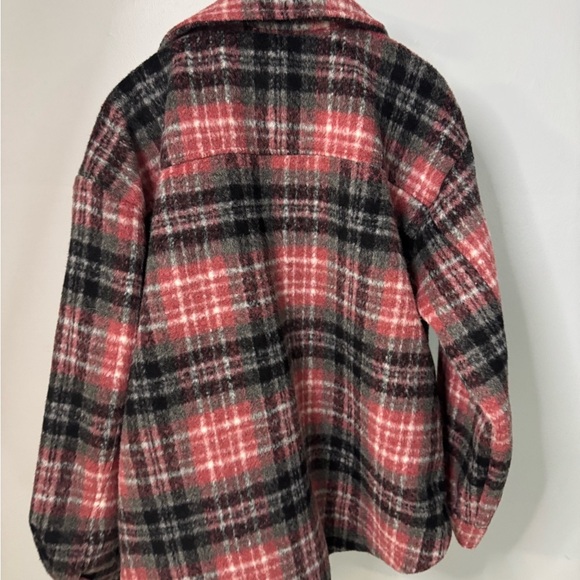 Plaid Button-Up Jacket - Picture 2 of 3